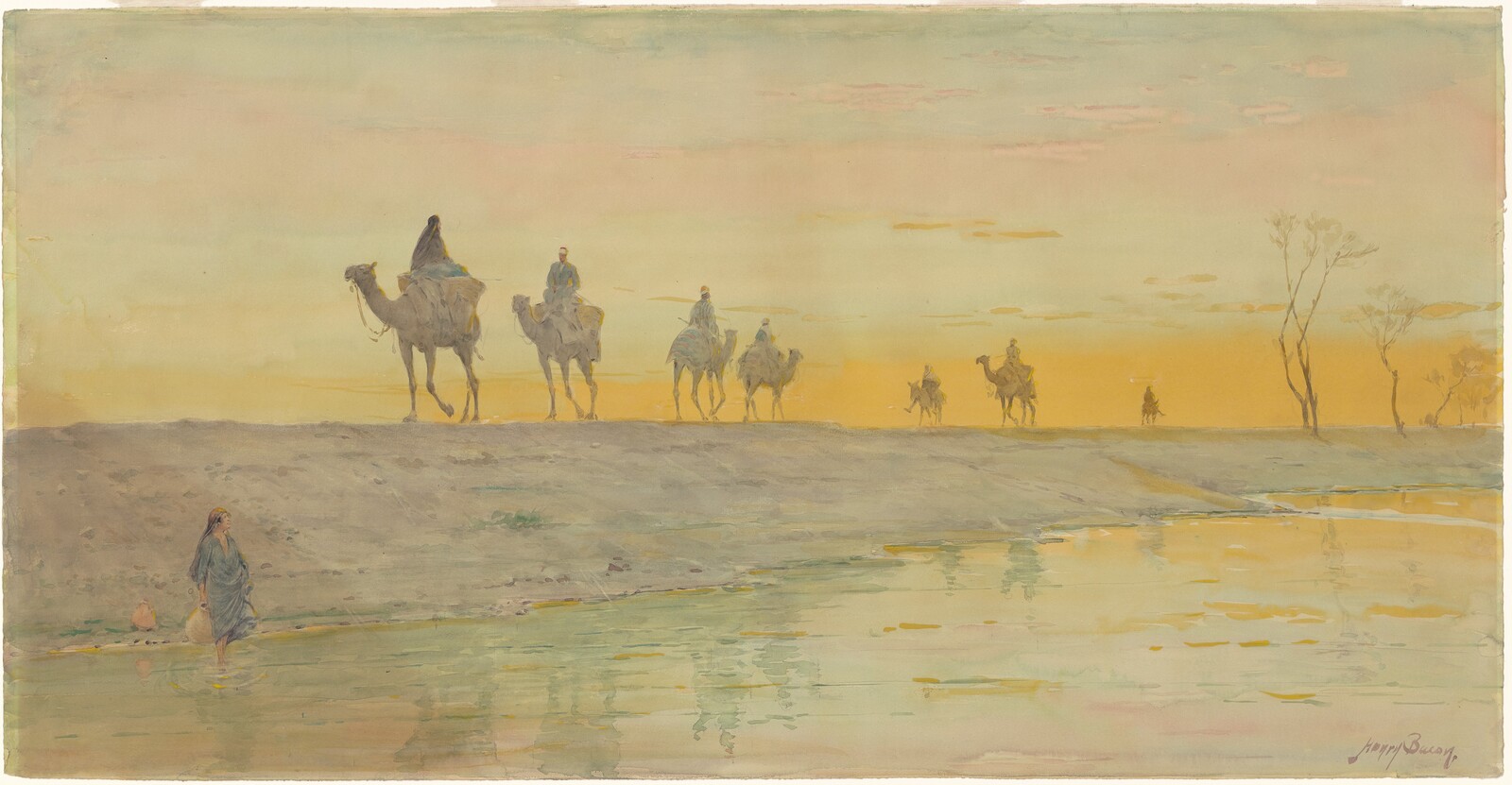 The Nile—Evening, Henry Bacon, 1905-1911