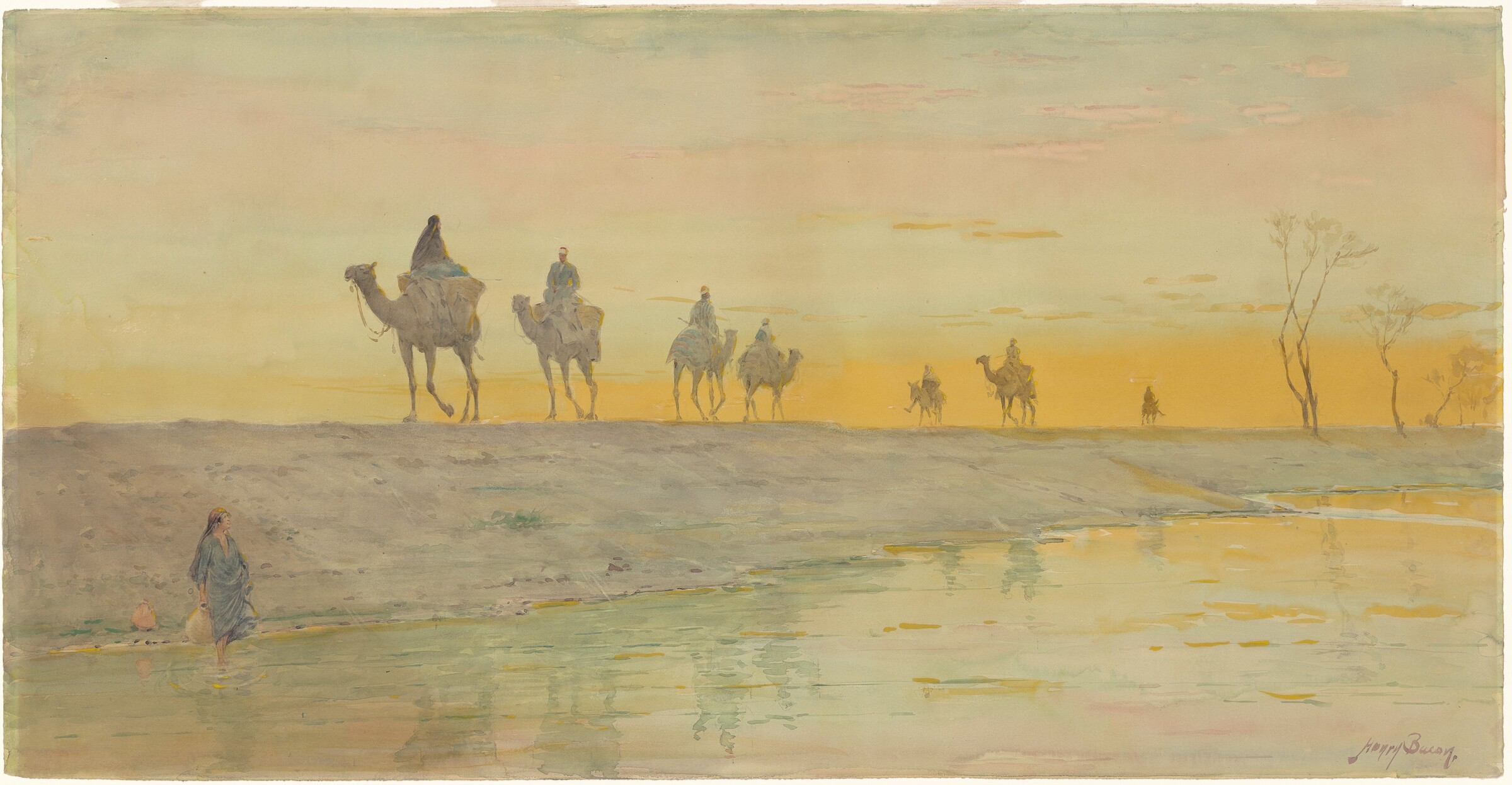 The Nile—Evening, Henry Bacon, 1905-1911