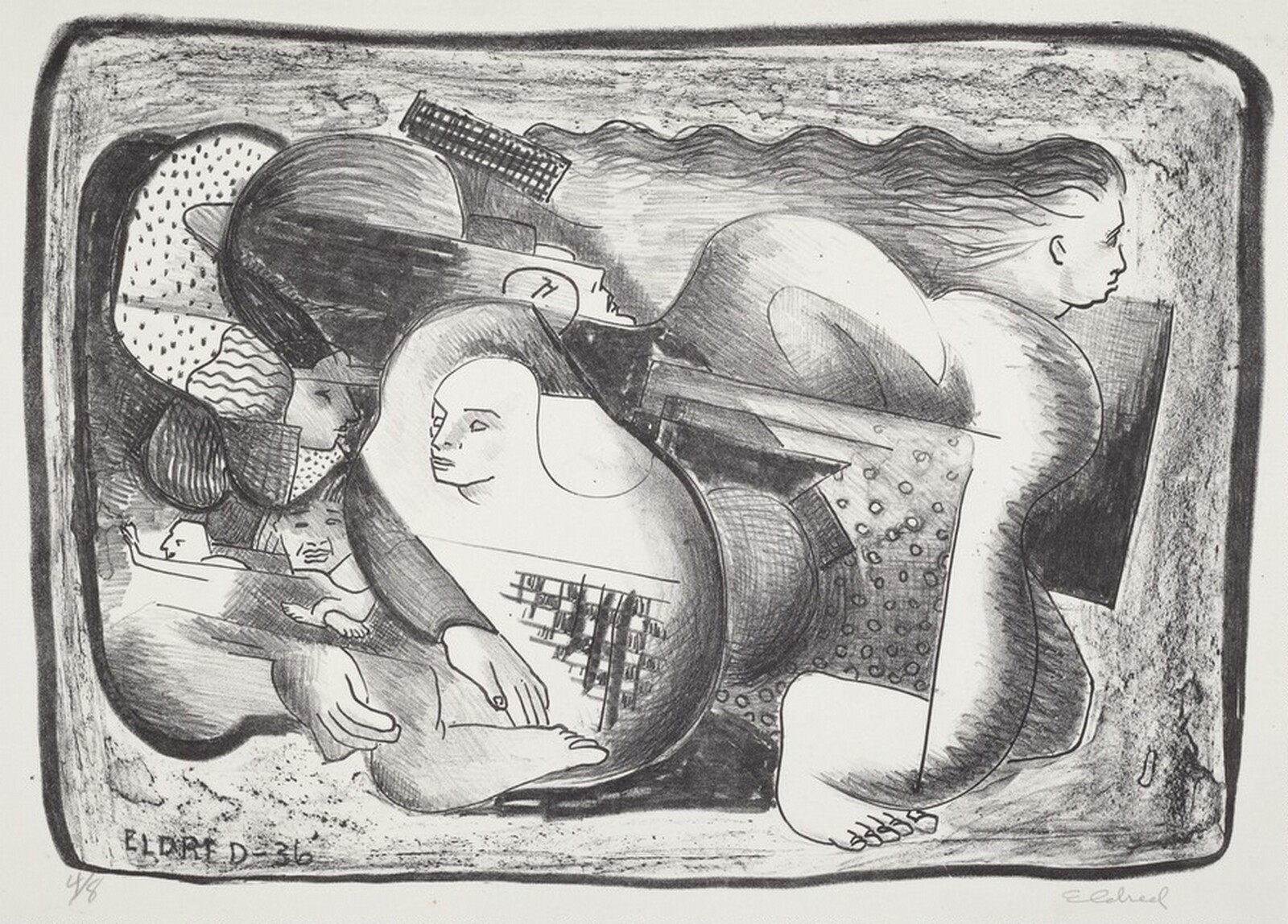 Untitled (Surreal Abstraction), Thomas Brownell Eldred, 1936