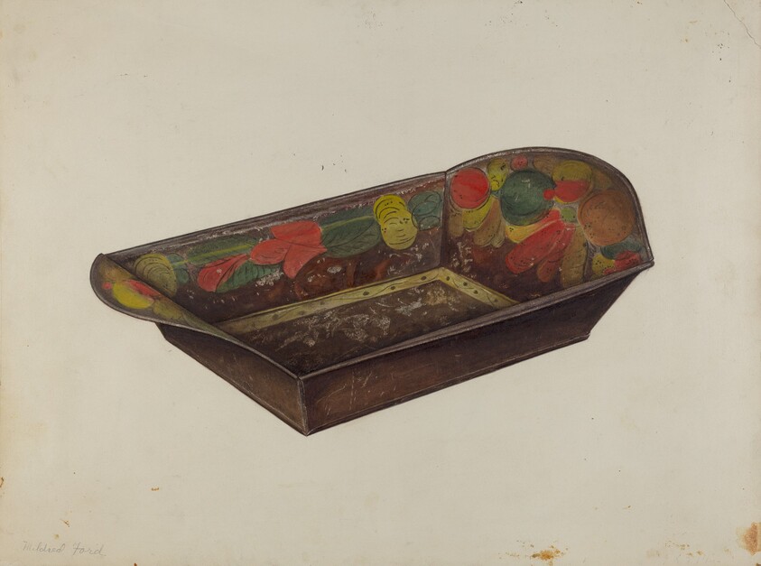Toleware Bread Tray