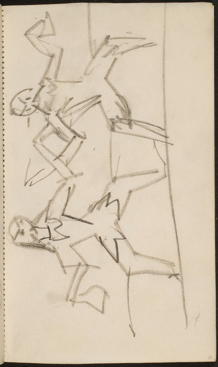 Zwei Tänzer in Kostümen (Two Dancers in Costume) [p. 17]