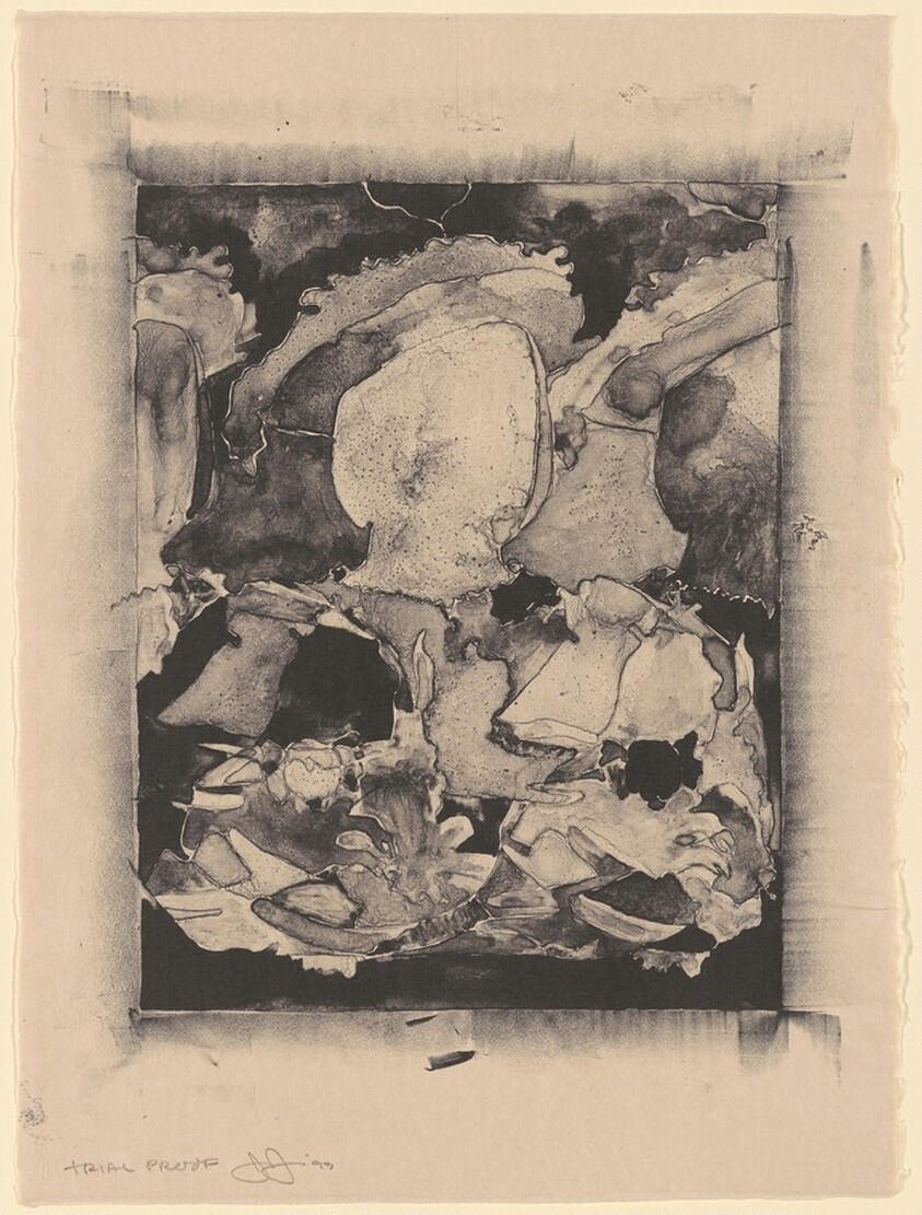 After Holbein (In Portfolio Artists against Torture) [trial proof]