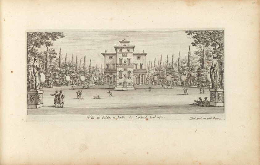 Vuë du Palais et Jardin du Cardinal Ludovise