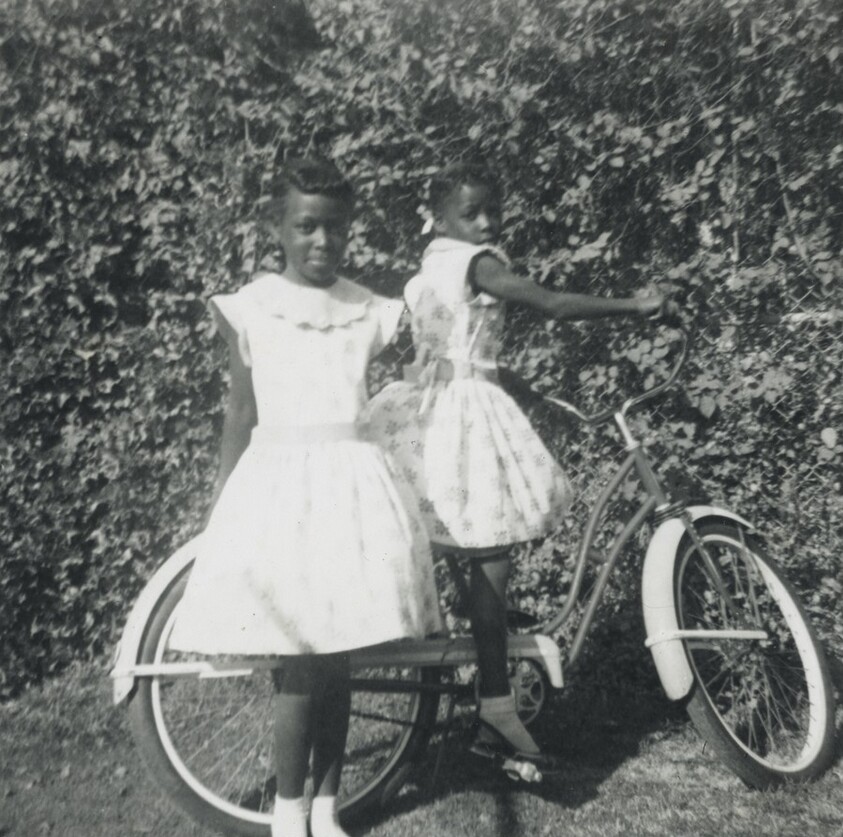 Untitled (Two girls with a bicycle)
