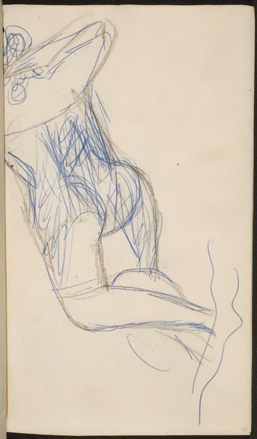 liegende Frau mit verborgenem Gesicht (Woman Laying Face Down) [p. 37]