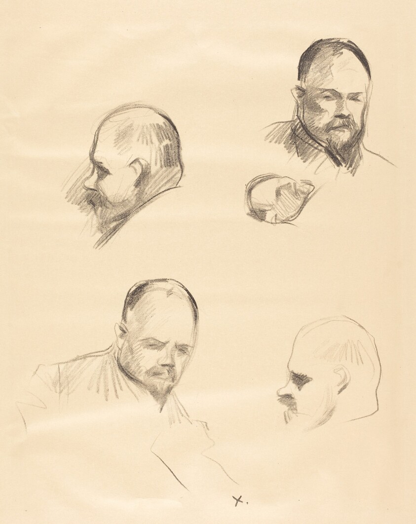 Ambroise Vollard, quatre esquisses (Ambroise Vollard, four sketches)