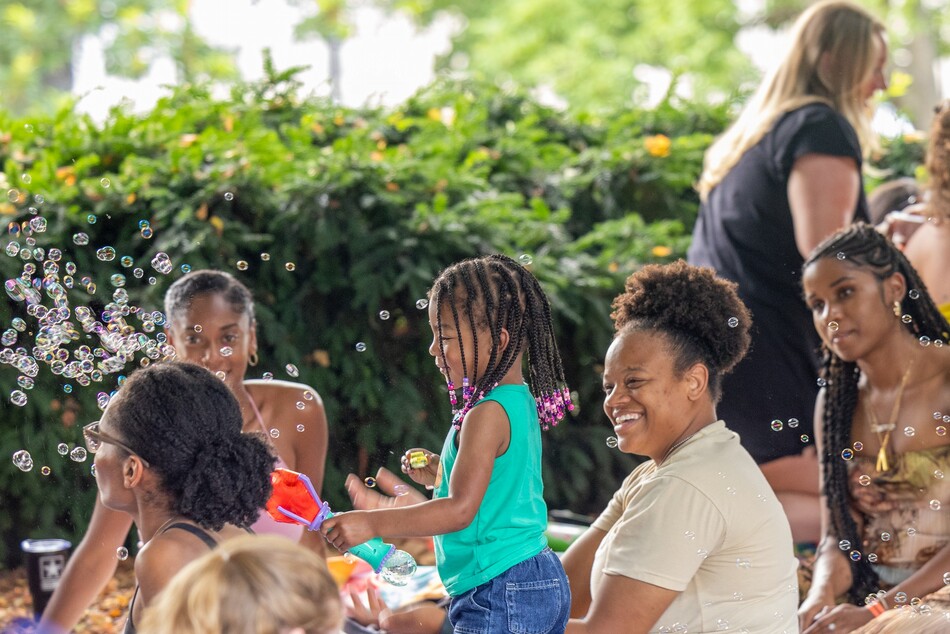 Visitors enjoy the National Gallery of Art’s Sculpture Garden
