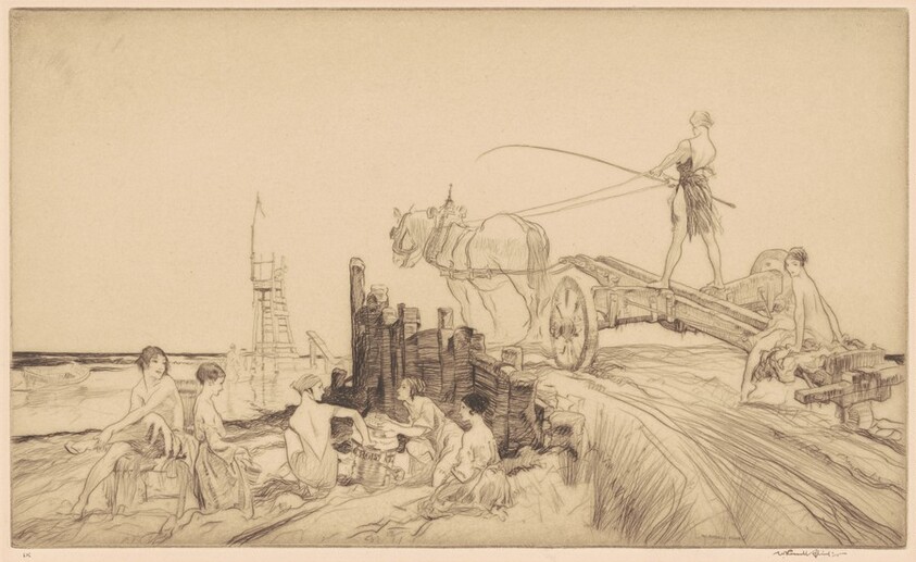 Amazons on a Breton Beach