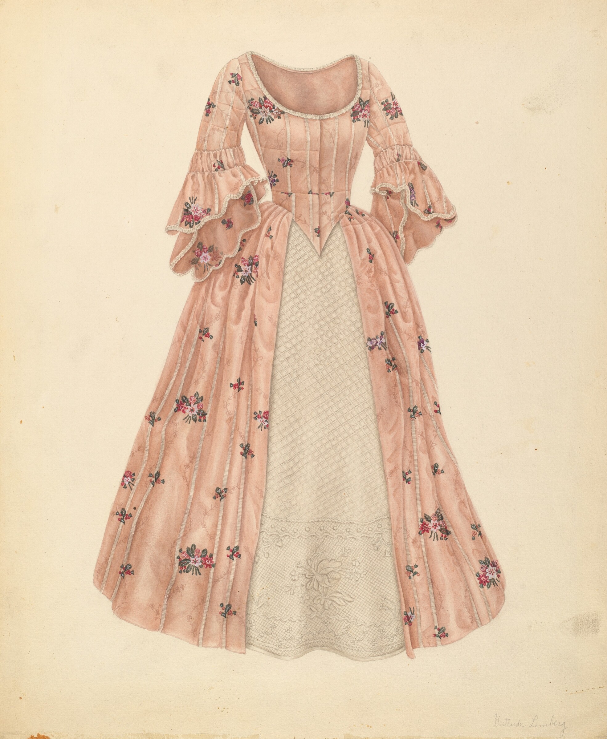 Petticoat Dress, Gertrude Lemberg, c. 1941