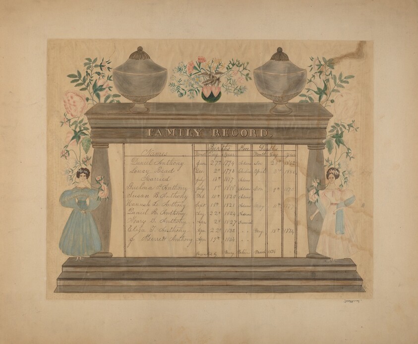 Family Record of Susan B. Anthony
