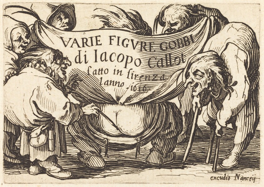 Frontispiece for "Varie Figure Gobbi" (Various Hunchback Figures)