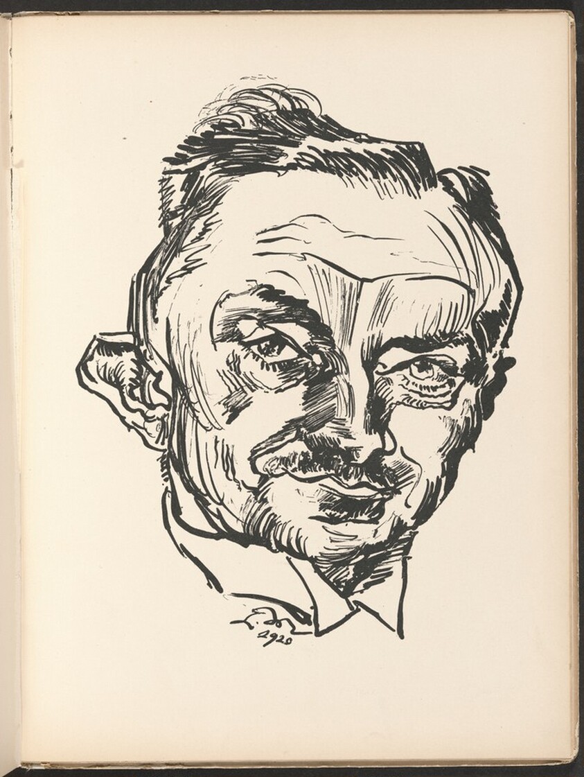 Bildnis Dr. Victor Heinrich Klinkhardt (III) (Portrait of Dr. Victor Heinrich Klinkhardt [III]) from Deutsche Graphiker der Gegenwart (German Printmakers of Our Time)