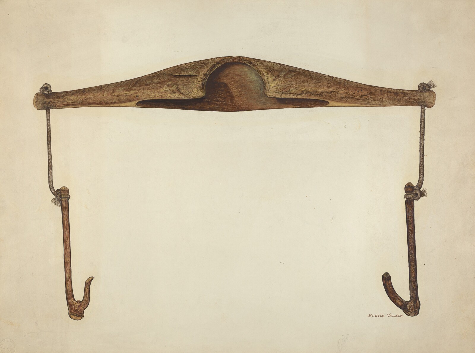 Bucket Yoke, Bessie Vandre, c. 1941