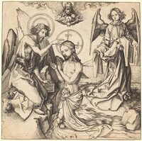 The Baptism of Christ, Martin Schongauer, c. 1480/1490