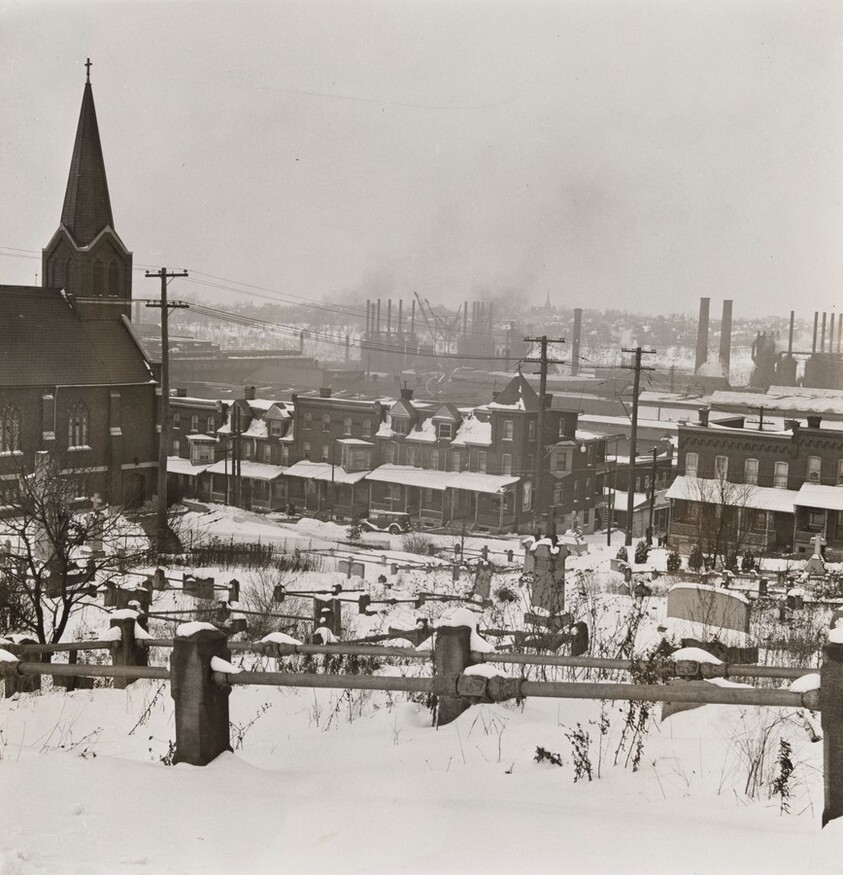 View from St. Michael's Cemetery, Bethlehem, Pennsylvania