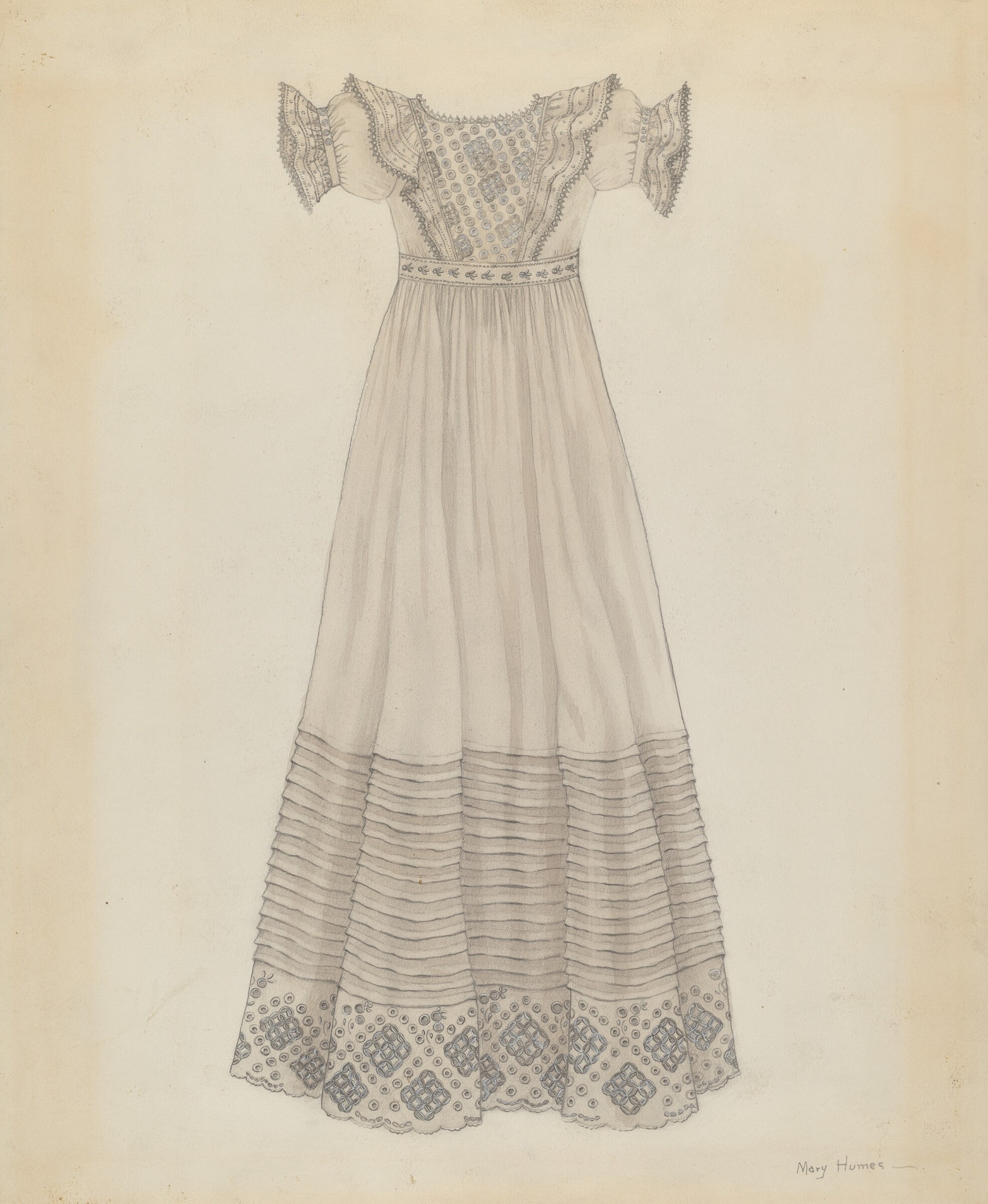 Infant's Dress, Mary E. Humes, c. 1936