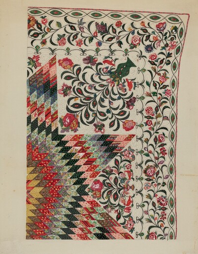 Patchwork and Applique Quilt