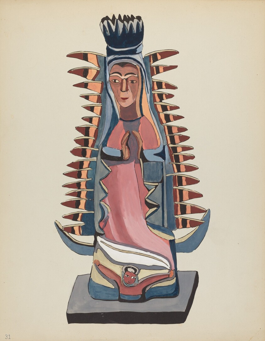 Plate 31: Our Lady of Guadalupe: From Portfolio "Spanish Colonial Designs of New Mexico"