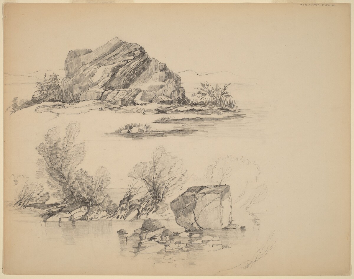 Rocks Along a Lakeshore [recto]