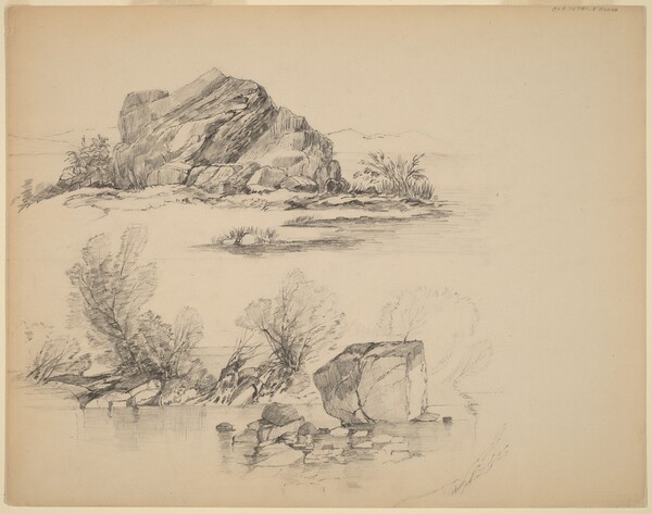 Rocks Along a Lakeshore [recto]