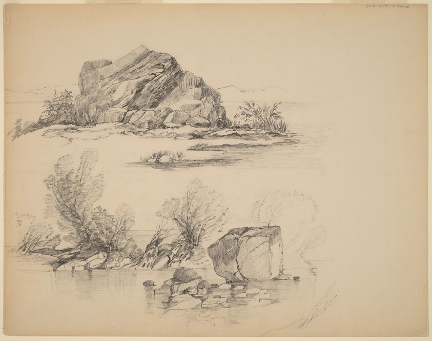 Rocks Along a Lakeshore [recto]