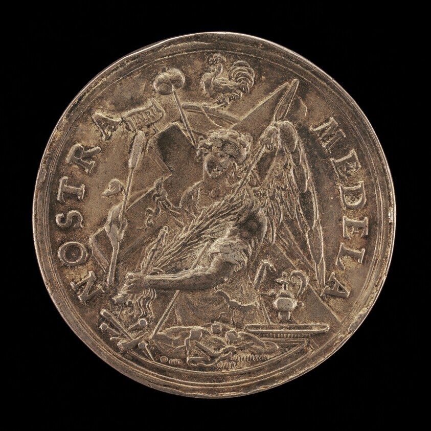 Angel with the Instruments of the Passion [reverse]