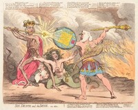 Sin, Death, and the Devil, vide Milton, James Gillray, 1792