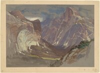 Half Dome and Royal Arches, Yosemite, from Glacier Point, Samuel Colman, c. 1870