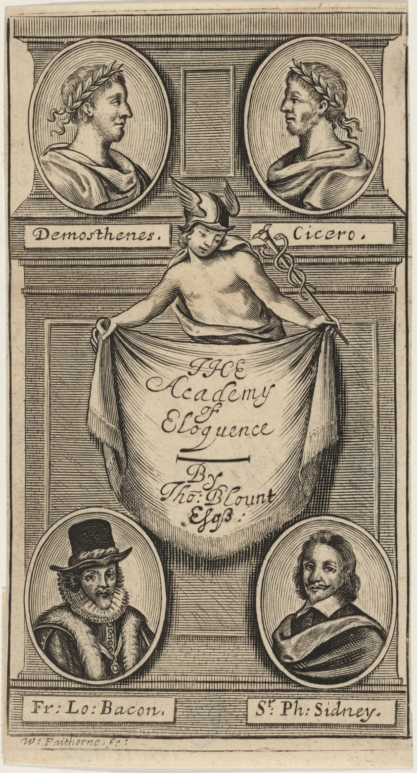 Title Page to Thomas Blount, The Academy of Eloquence