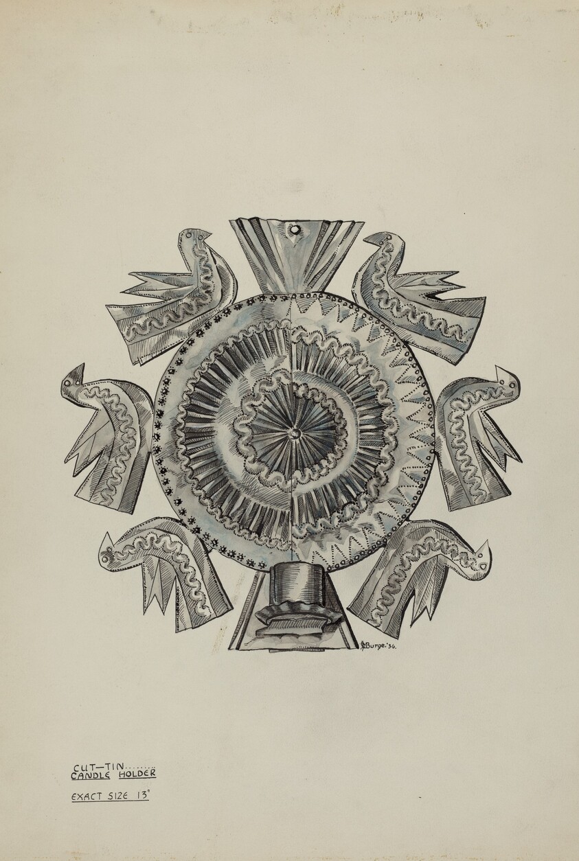 Cut Tin Candleholder