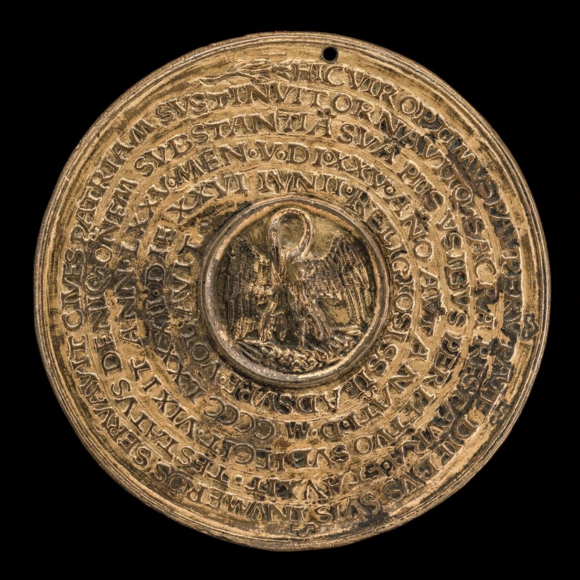 Pelican in Her Piety and Inscription [reverse]