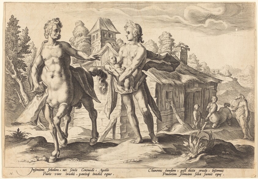 Apollo Entrusting Chiron with the Education of Asclepius