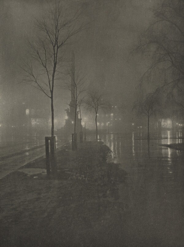 Wet Night, Columbus Circle, New York