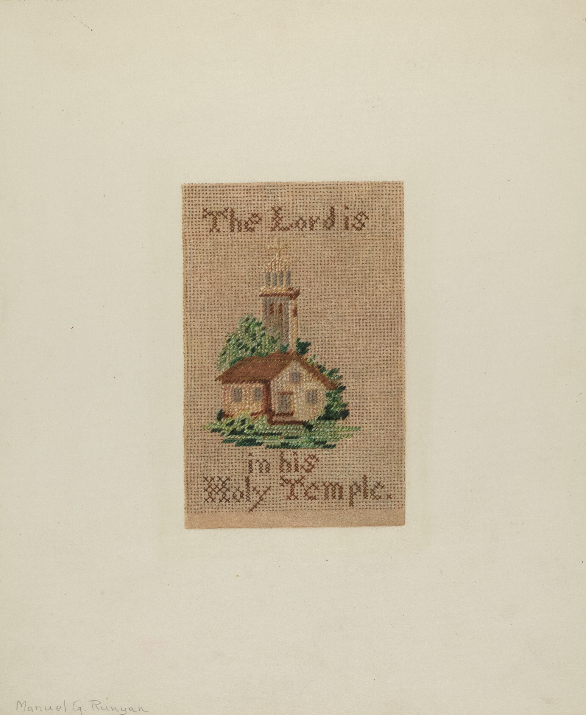 Bookmark, Manuel G. Runyan, c. 1939