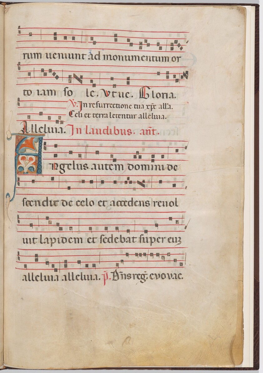 Leaf 3 from an antiphonal fragment
