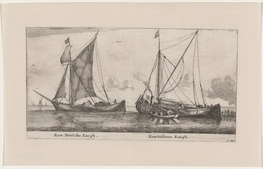 A Friesland Ketch and a Gelderse Ketch