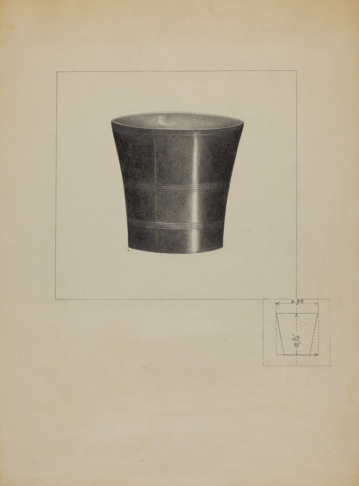 Pewter Beaker