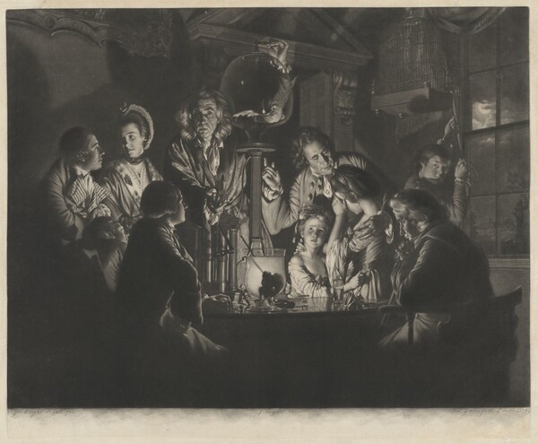 A Philosopher Shewing an Experiment on the Air Pump