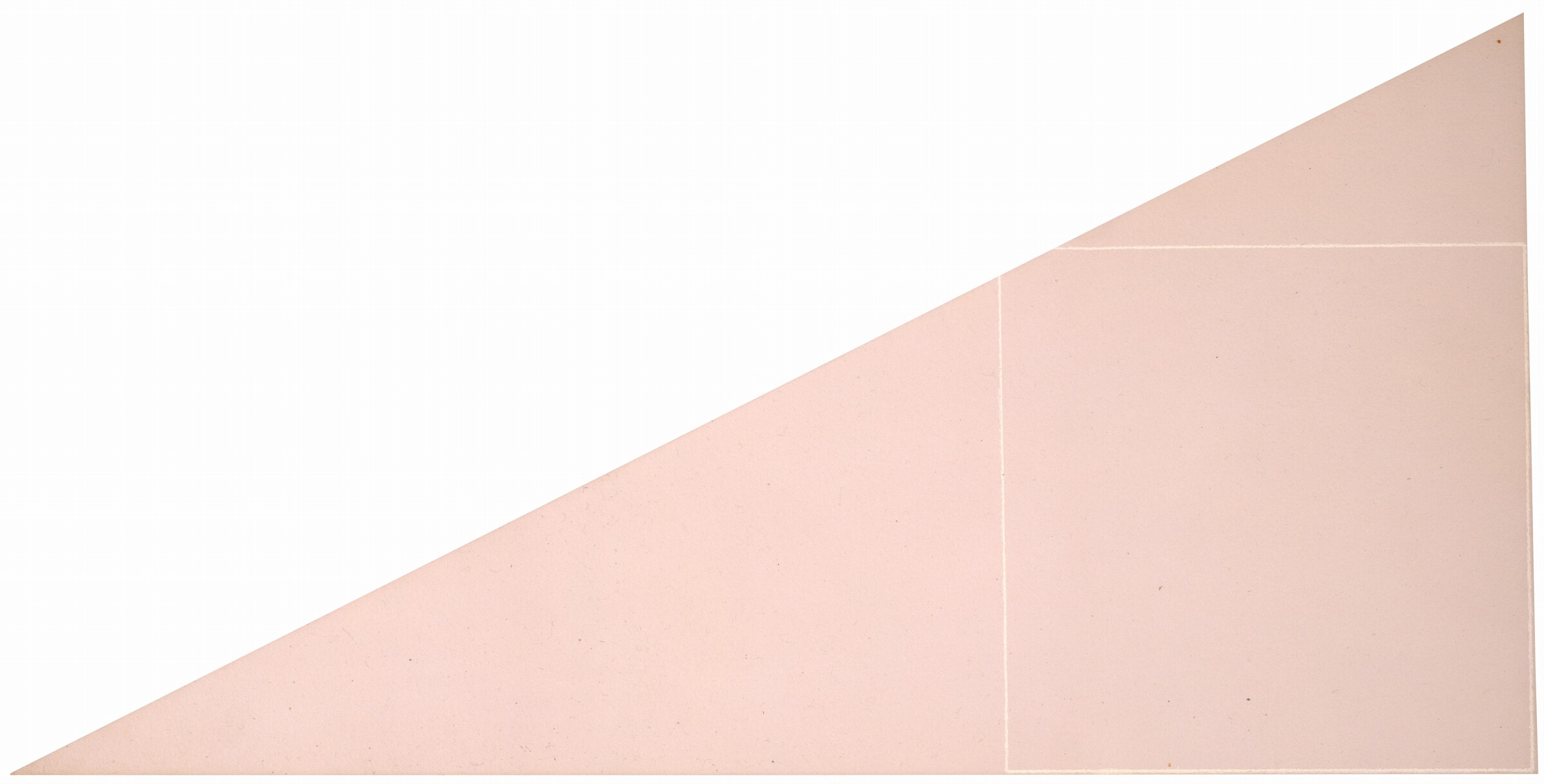 A Square Not Totally within a Triangle, Robert Mangold, 1975