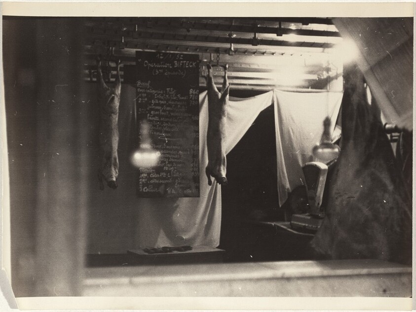 Butcher's stall, Paris