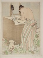 Woman Bathing, Mary Cassatt, 1890-1891
