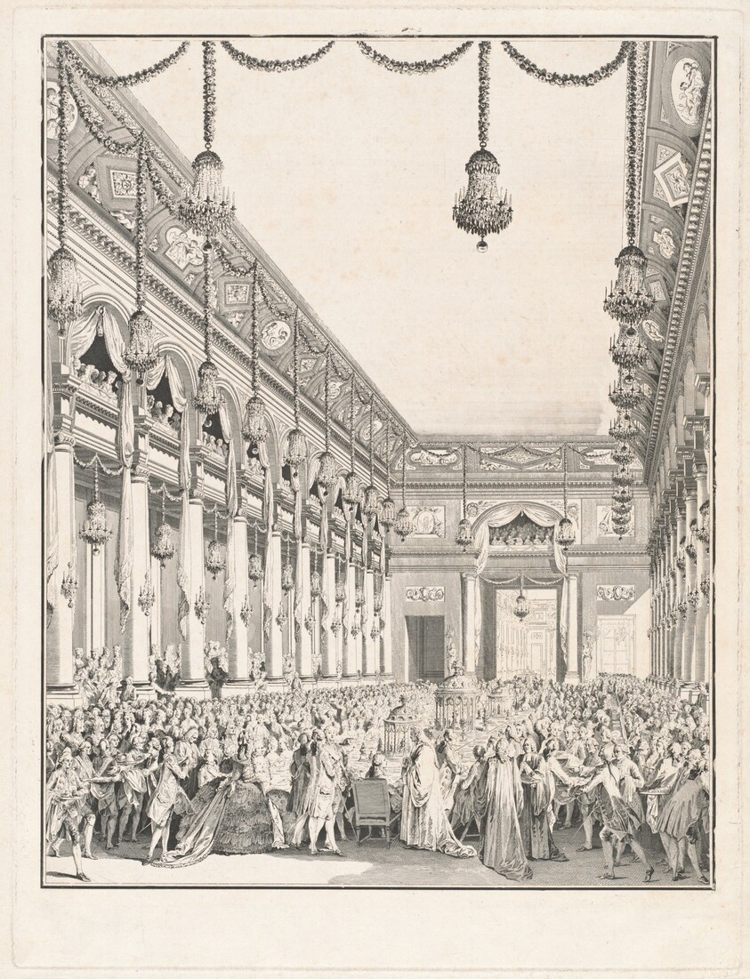 Le festin royal - Fête donnée à l'occasion de la naissance de Monseigneur le Dauphin, 21 janvier 1782
