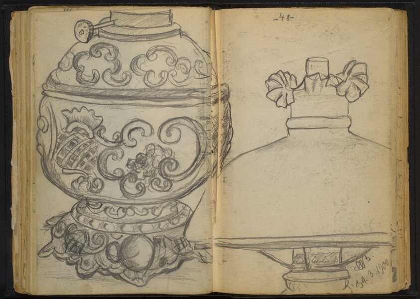Ornate Tureen and Lampshade