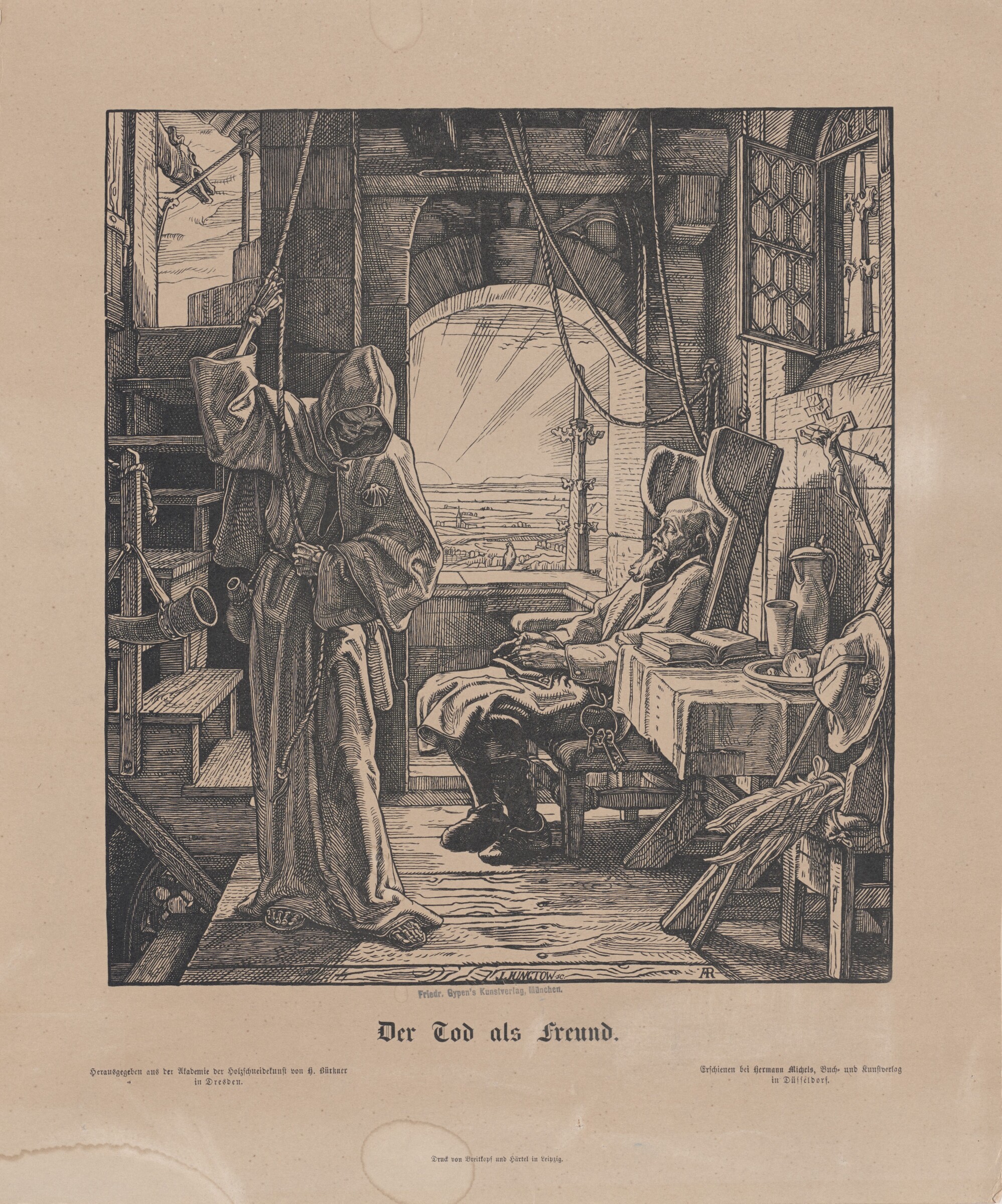 Der Tod als Freund (Death as a Friend), Alfred Rethel, 1831