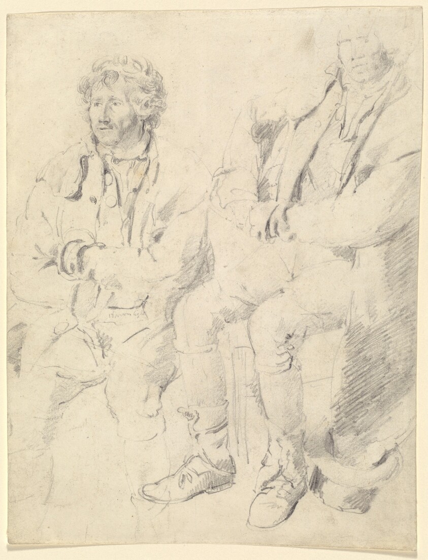 Two Studies of a Seated Man