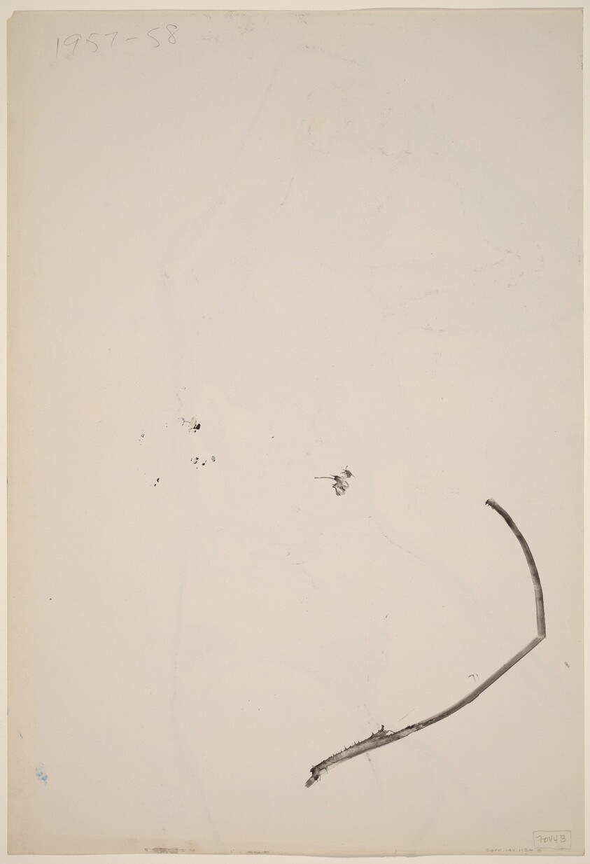 Untitled [line study] [verso]