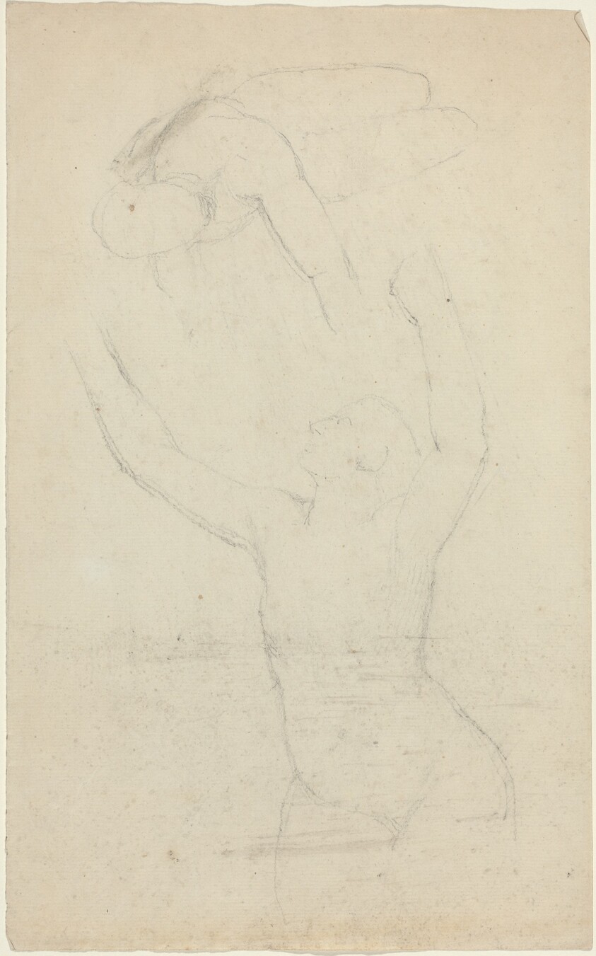 Two Airborne? Figures Reaching out to One Another