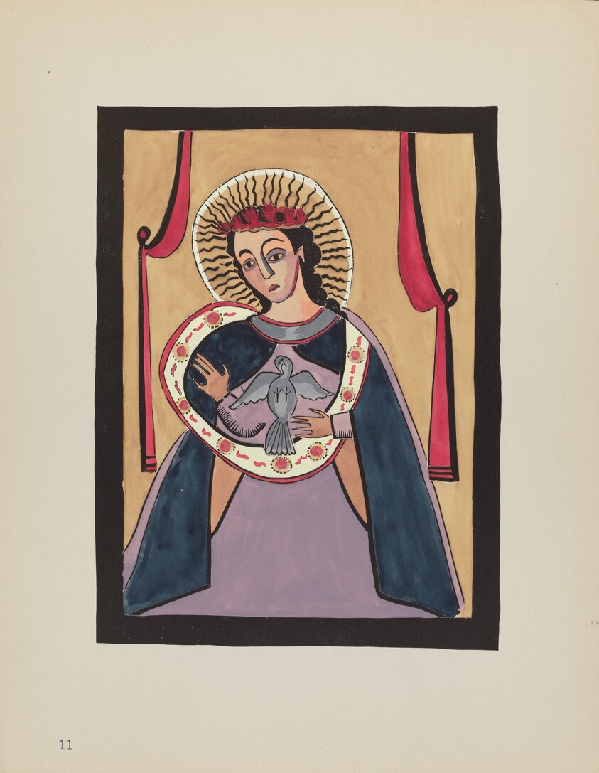 Plate 11: Annunciation: From Portfolio "Spanish Colonial Designs of New Mexico"