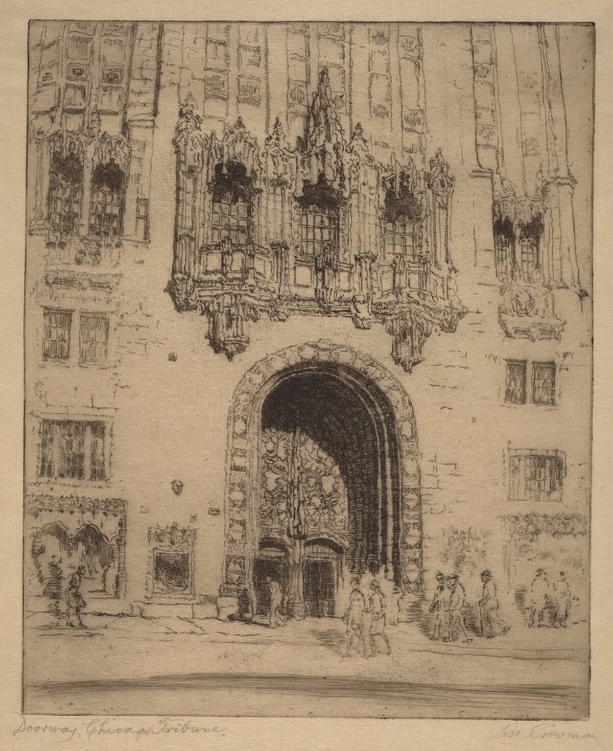 Doorway, Chicago Tribune