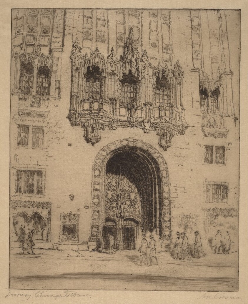 Doorway, Chicago Tribune
